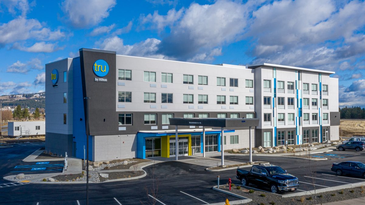 A completed hotel project in Boise, Idaho